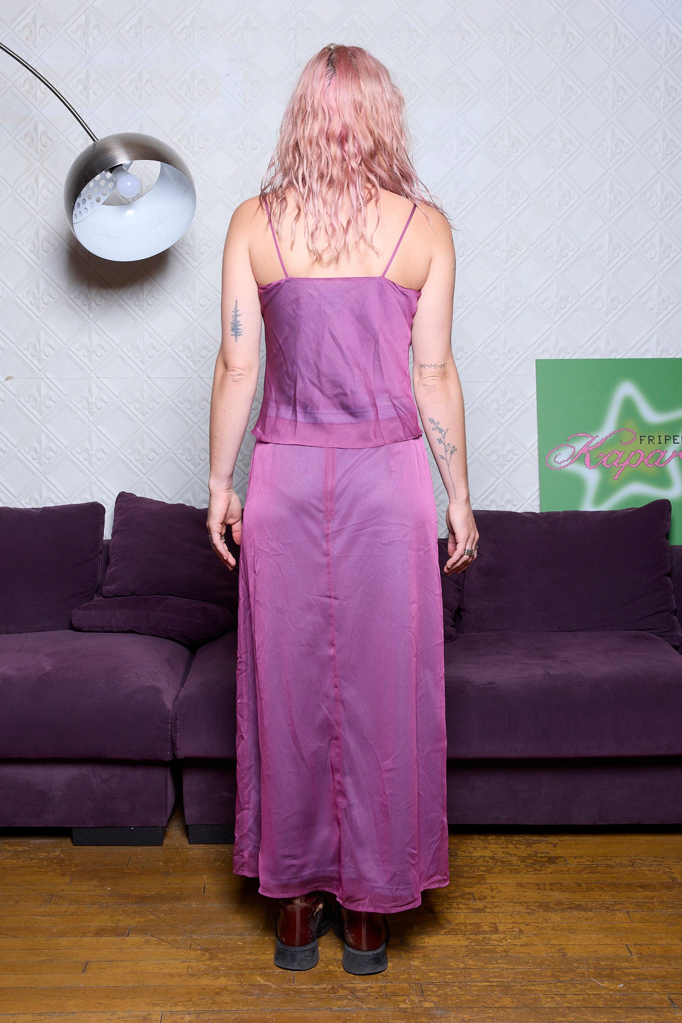 ENSEMBLE 2 MORCEAUX MAUVE MEXX