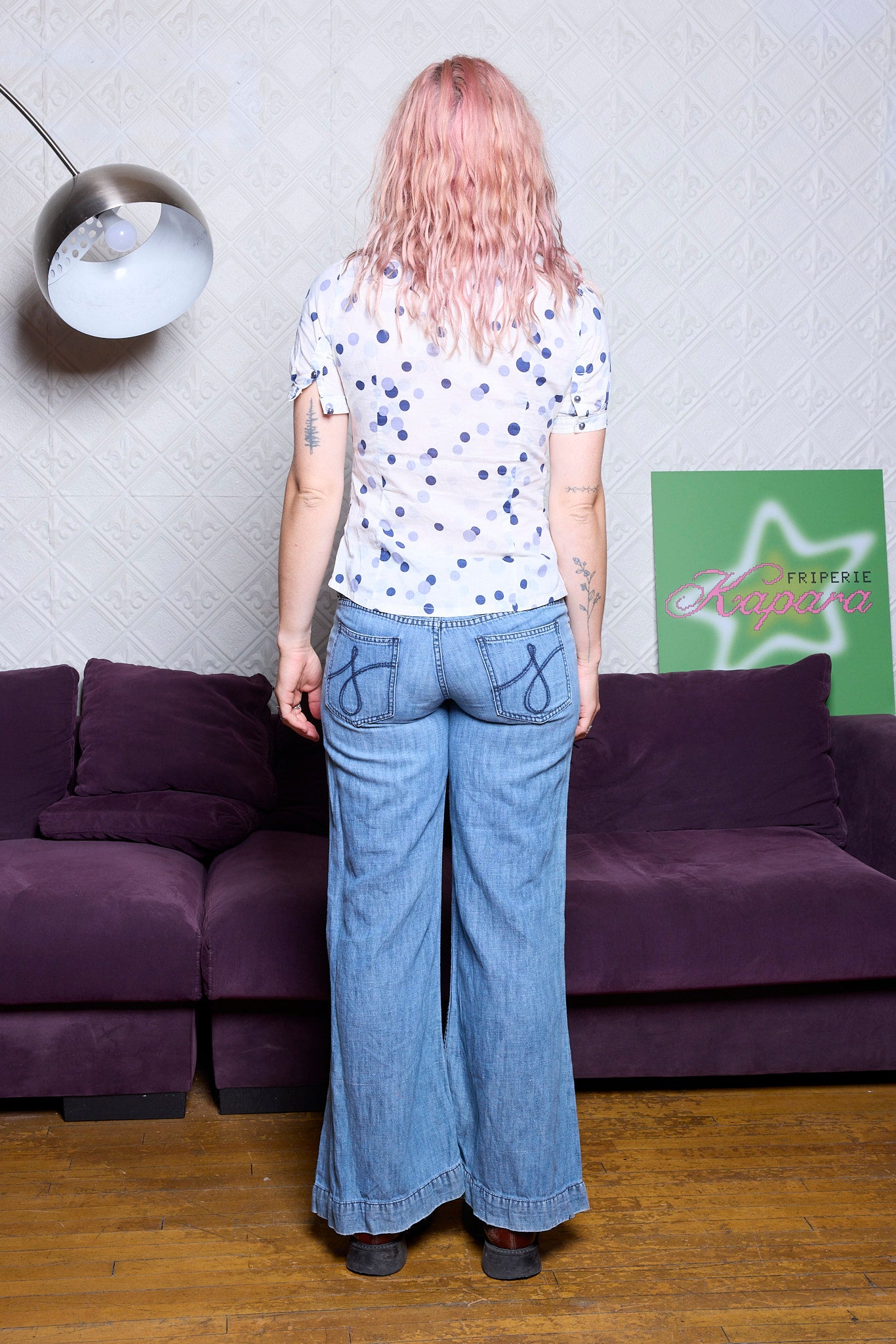 BLOUSE À POIS EN COTON DEKKER LONDON