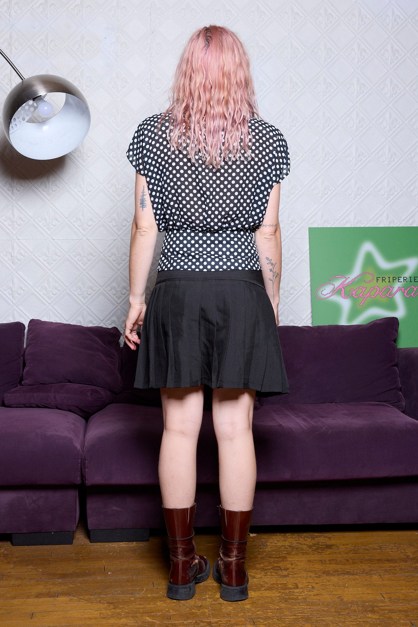 TOP RELANCE VINTAGE POLKA DOT