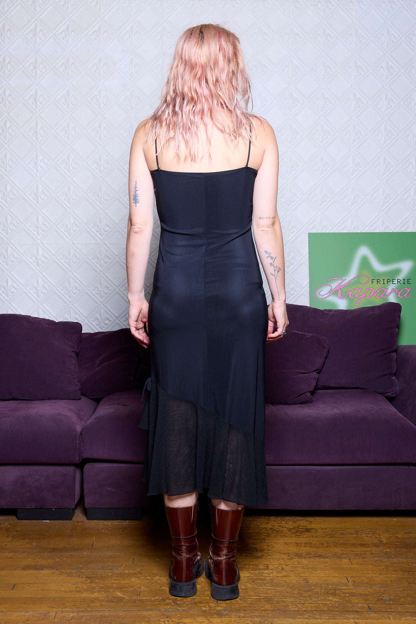 ROBE PETITES BOUCLES ET DIAMANTS