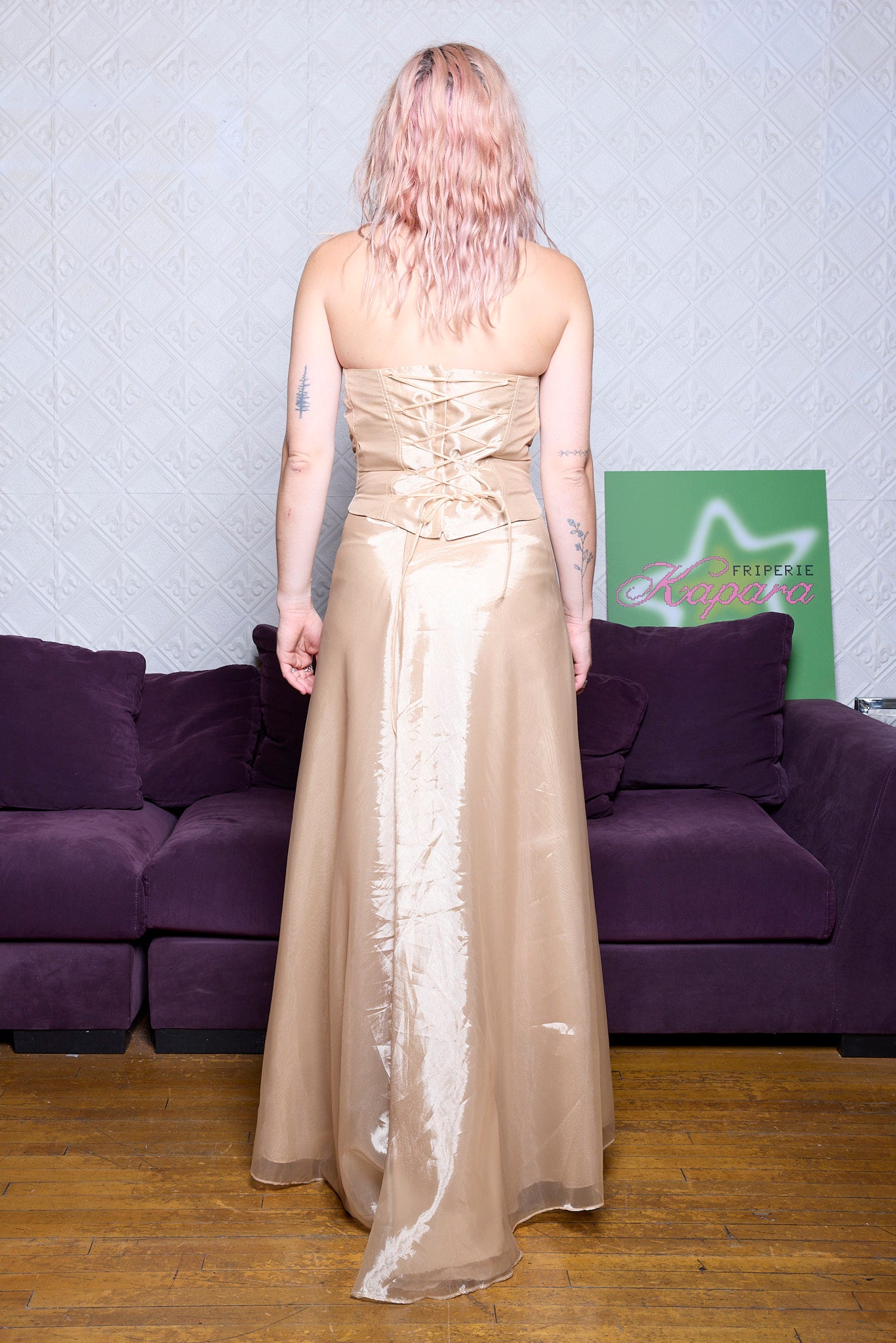 ENSEMBLE 2 MORCEAUX OR - VINTAGE RED