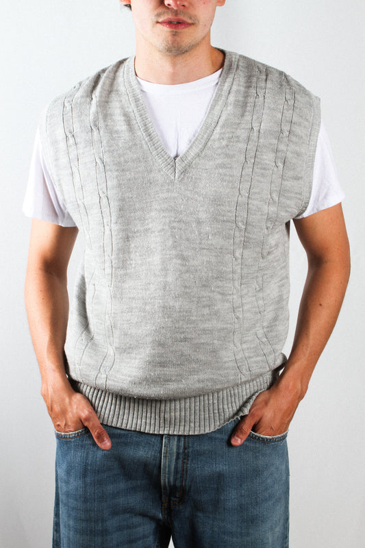 GILET GRIS VINTAGE LUMIÈRE