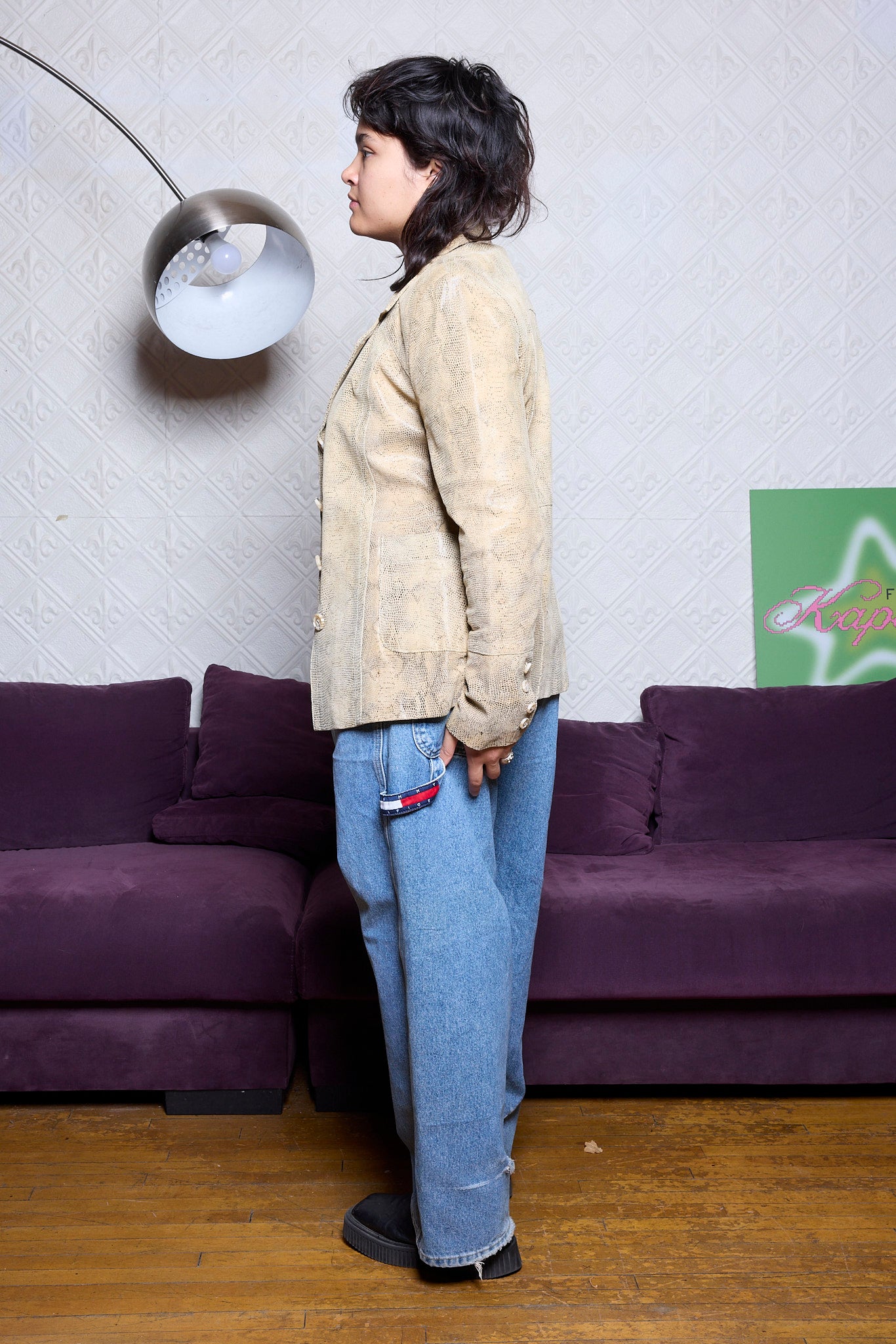JACKET EN CUIR FAIRWEATHER  - SERPENT