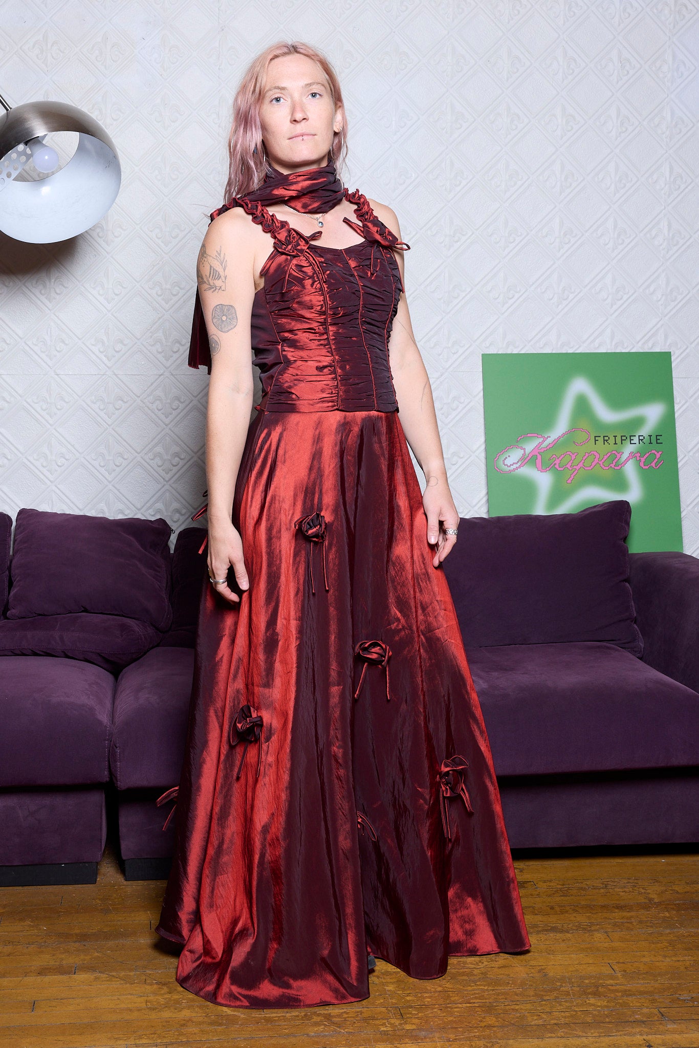 ROBE DE SOIRÉE ET FOULARD DRESS IT (CRUSH)