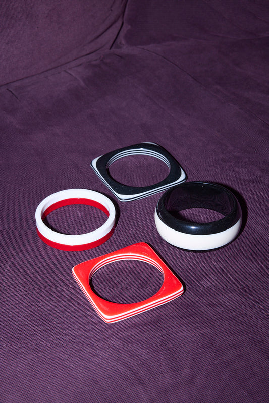 LOT DE 4 BANGLES VINTAGE (4)