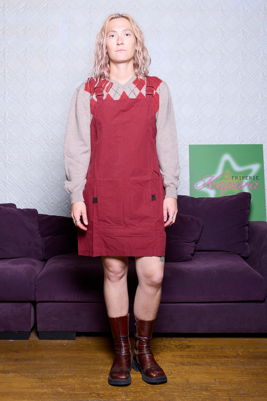 ROBE-SALOPETTE ROUGE COMPASS NORTH