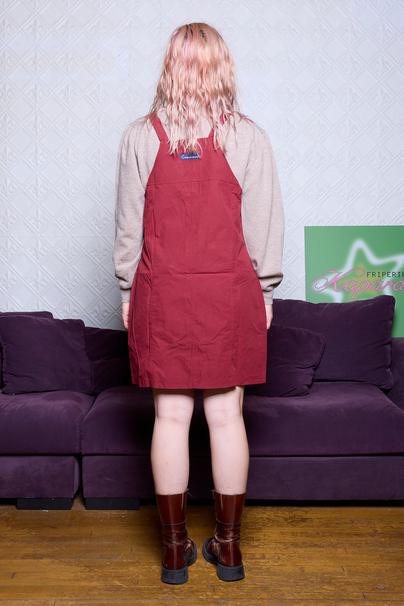 ROBE-SALOPETTE ROUGE COMPASS NORTH