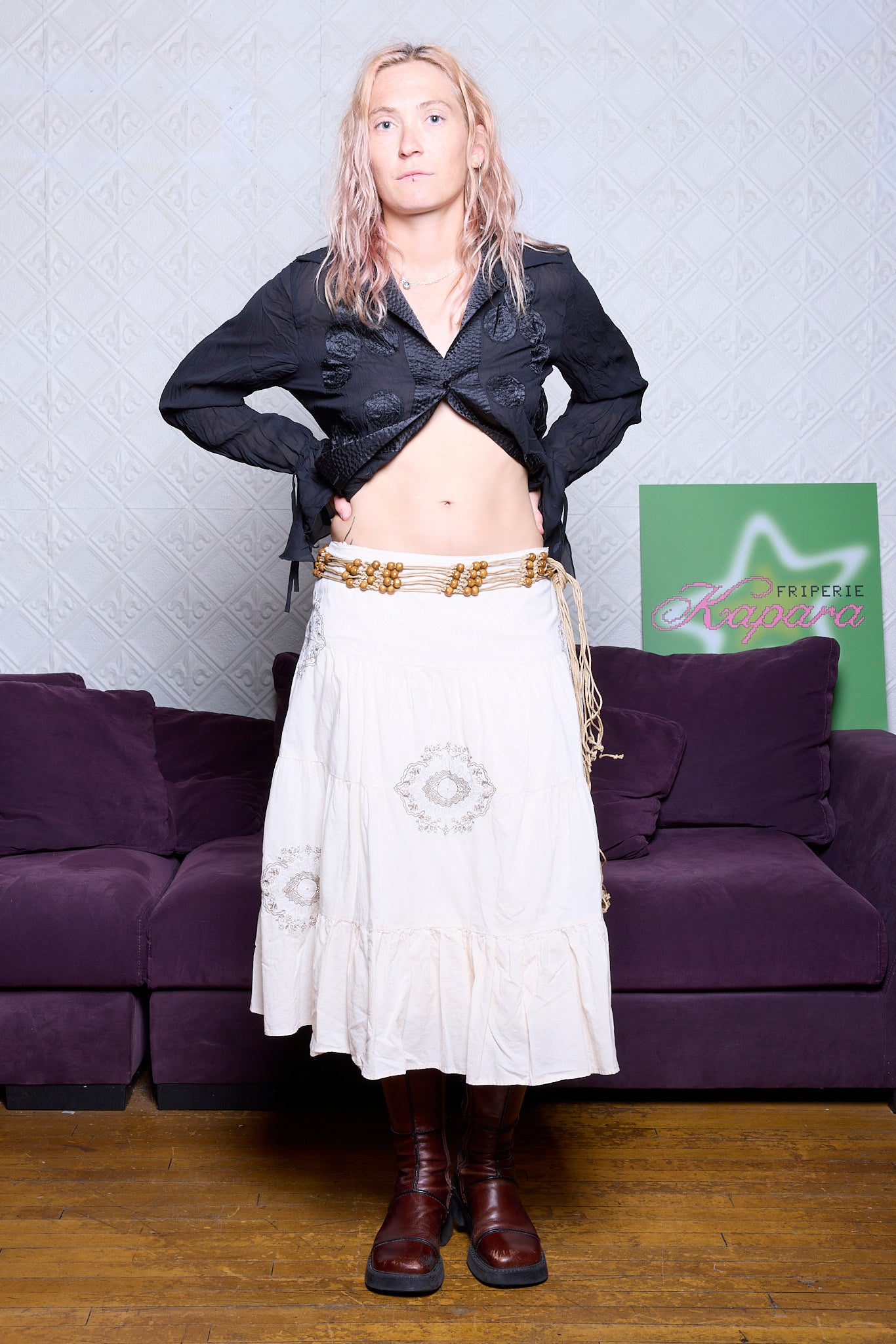 JUPE BEIGE JEANNE PIERRE